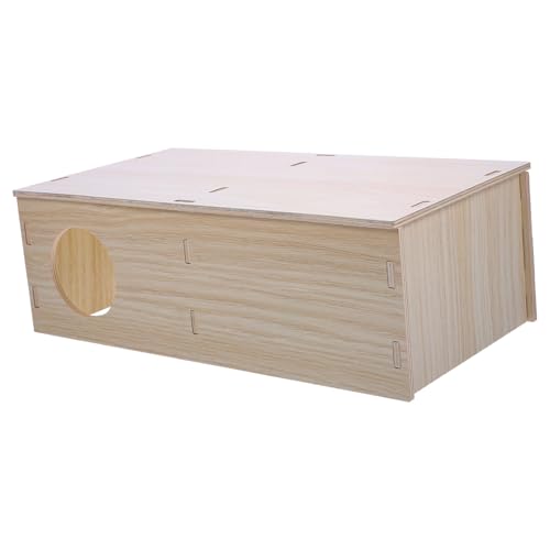 Luxshiny Mehrkammer für Meerschweinchen und Kleintiere Versteck aus Natürlichem Langlebigem Material für Hamster Zwerghamster und Mäuse von Luxshiny