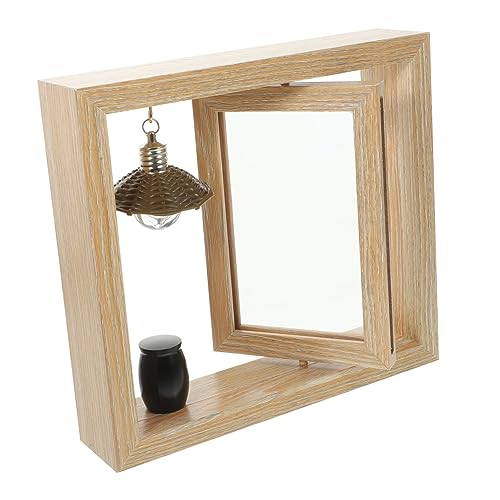 Luxshiny Memorial Photo Frame mit Kleiner Urne für Haustier und Familienasche Foto Stabiler Holzrahmen für Erinnerungsstücke von Luxshiny