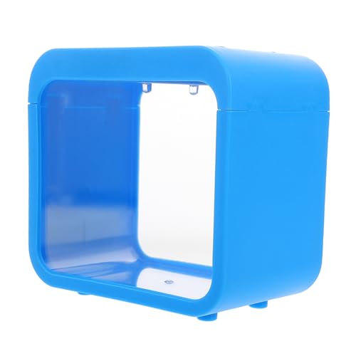 Luxshiny Mini Betta Fish Tank mit Integriertem Licht Kompakter Desktop Aquarium für Kleine Fische Garnelen und Quallen Einfach zu Reinigen Tragbares Zuchtbecken Dekoratives Aquarium für von Luxshiny