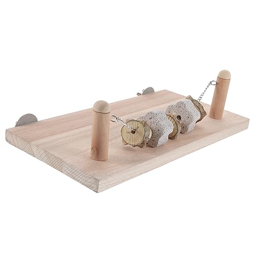 Luxshiny Papagei Stand aus Holz Kauspielzeug für Vögel für Käfige Fördert Bewegung Koordination Sicheres und Kreatives Zubehör für Wellensittiche Nymphensittiche Luxshiny Papagei Stand aus Holz Kauspielzeug für Vögel für Käfige Fördert Bewegung Koordination Sicheres und Kreatives Zubehör für Wellensittiche Nymphensittiche von Luxshiny