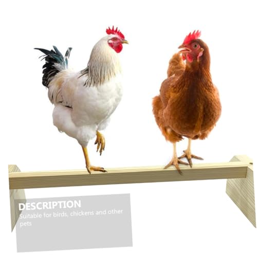 Luxshiny Papagei Standvogel Mittelgroße Vogel Sitzstange für Käfige für Hühner und Haustiere Naturholz Einfach zu Montieren Transportieren von Luxshiny