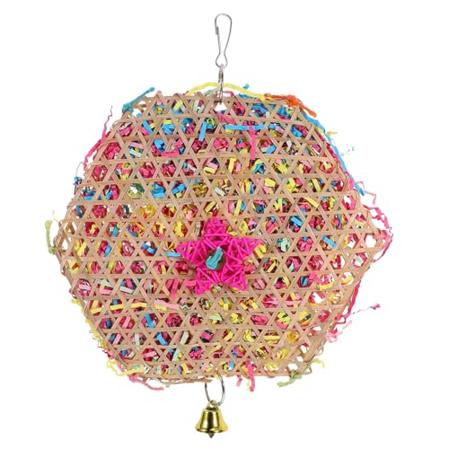 Luxshiny Papagei aus Natürlichem Rattan Kauspielzeug für Vögel Fördert Gesunde Zähne und Befriedigt Kautrieb für Kleine Papageien und Andere Vogelarten Luxshiny Papagei aus Natürlichem Rattan Kauspielzeug für Vögel Fördert Gesunde Zähne und Befriedigt Kautrieb für Kleine Papageien und Andere Vogelarten von Luxshiny