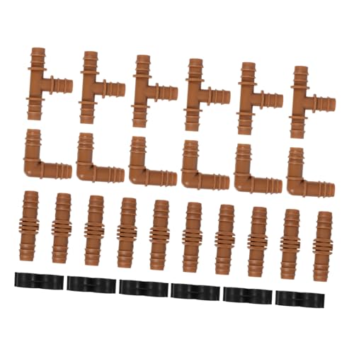Luxshiny Pe Tropfbewässerungsanschlüsse Teiliges mit Schnellverbinder Bogen und Stopfen für Effektive Gartenbewässerungssysteme Luxshiny Pe Tropfbewässerungsanschlüsse Teiliges mit Schnellverbinder Bogen und Stopfen für Effektive Gartenbewässerungssysteme von Luxshiny