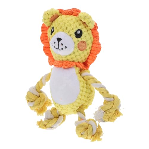 Luxshiny Plüsch Lion Hundespielzeug mit Quietscher Strapazierfähiges Kauspielzeug für Große und Kleine Hunde und Zahnschonend für Aktives und Beschäftigung von Luxshiny