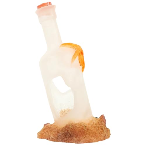 Luxshiny Resin Aquarium Flaschenfigurine Tischdekoration Kleine Korallenriff Deko Fischbehälter Ornament Kompakte Leichte Gestaltung für Stilvolle Aquariengestaltung zu Hause von Luxshiny