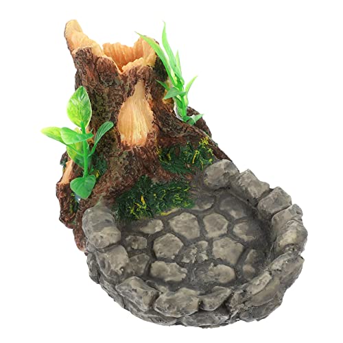 Luxshiny Resin Futternapf für Schildkröten Wasserschale für Reptilien Terrarium für Fütterung und Versteckmöglichkeiten im Gehege Langlebig und Luxshiny Resin Futternapf für Schildkröten Wasserschale für Reptilien Terrarium für Fütterung und Versteckmöglichkeiten im Gehege Langlebig und von Luxshiny