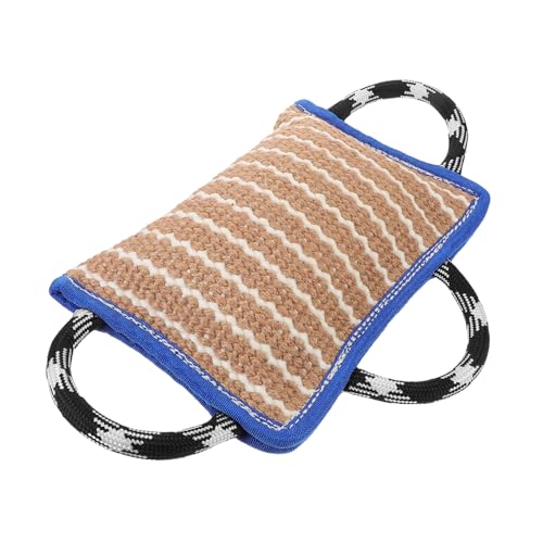 Luxshiny Robustes Hundebisskissen aus Flachs Schweres Hundetrainingstool Interaktives Zugspielzeug für Hunde Vielseitig für Indoor und Outdoor Training Fördert Bindung und Gehorsam Luxshiny Robustes Hundebisskissen aus Flachs Schweres Hundetrainingstool Interaktives Zugspielzeug für Hunde Vielseitig für Indoor und Outdoor Training Fördert Bindung und Gehorsam von Luxshiny