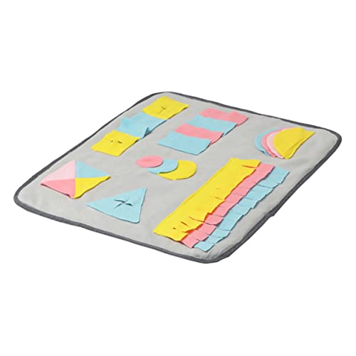 Luxshiny Schnüffelmatte für Kleine Haustiere Interaktive Futterspielmatte aus Weichem Plüsch rutschfeste Unterseite für Hunde und Kaninchen Fördert Langsames Fressen und Sorgt für von Luxshiny