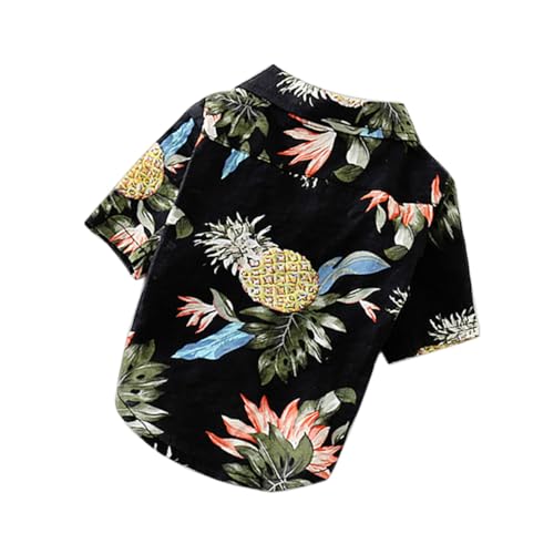 Luxshiny Sommerliche Haustier Hawaii Bluse für Kleine und Mittlere Hunde Atmungsaktive Hundebekleidung im Modischen Design Bequemes Langlebiges Puppy Shirt von Luxshiny