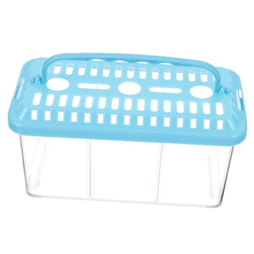 Luxshiny Transparenter Zuchtkasten für Fische Ablaichbox für Kleine Aquarien mit Abnehmbarer Trennwand für Tropische und Zierfische Platzsparend und Transportabel von Luxshiny
