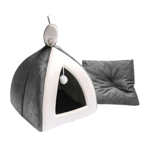Luxshiny Universelles Katzenhaus mit Weichem Schlafnest Bissfest und Langlebig als Sicherer Rückzugsort für Katzen Kaninchen und Kleine Haustiere Kompakt und Leicht für Wohnräume Graues Luxshiny Universelles Katzenhaus mit Weichem Schlafnest Bissfest und Langlebig als Sicherer Rückzugsort für Katzen Kaninchen und Kleine Haustiere Kompakt und Leicht für Wohnräume Graues von Luxshiny