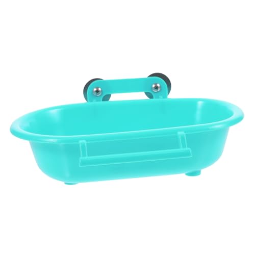 Luxshiny Vogelbadewanne für Papageien und Wellensittiche Hängende Badebox aus Langlebigem Kunststoff Multifunktional als Vogelbad und Tränke Praktisches Käfigzubehör für Saubere Staubfreie von Luxshiny