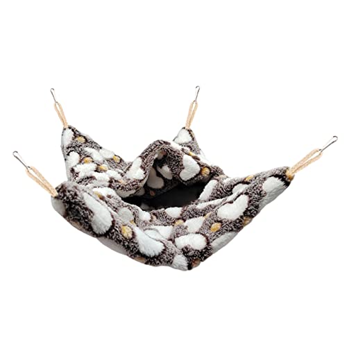 Luxshiny Warmes Hamsterbett für Komfortable Ruhezeiten Bequemes Meerschweinchenbett und Kreative Hängematte für Kleintiere Waschbar für Hamster und Chinchillas von Luxshiny