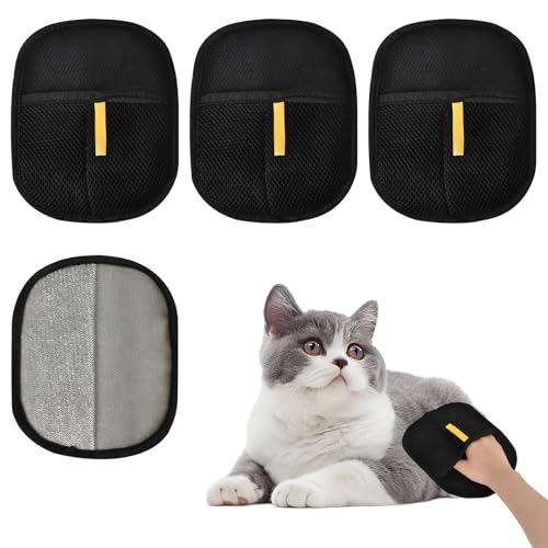 Luxvara 4 Stück Tierhaarentferner Handschuh, 2025 New Fell Magnet Handschuh, Wiederverwendbare Haarentfernungshandschuh für Hunde und Katzen, Doppelseitig für Haustiere, Kleidung, Sofa Luxvara 4 Stück Tierhaarentferner Handschuh, 2025 New Fell Magnet Handschuh, Wiederverwendbare Haarentfernungshandschuh für Hunde und Katzen, Doppelseitig für Haustiere, Kleidung, Sofa von Luxvara