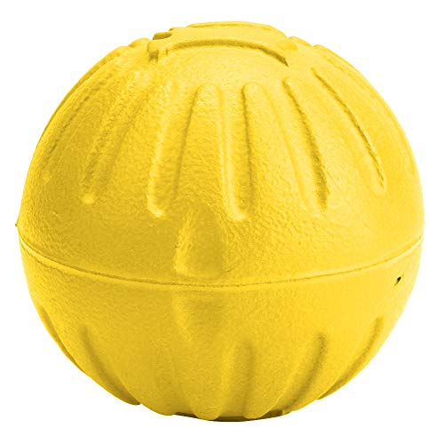 Lv. life Ball für Haustiere, 2 Farben, Eva Dog Ball Toy Tennisbälle für Hunde, langlebig, tragbar, für Kauspielzeug, interaktiv, bissfest, für Haustiere (Gelb) von Lv. life