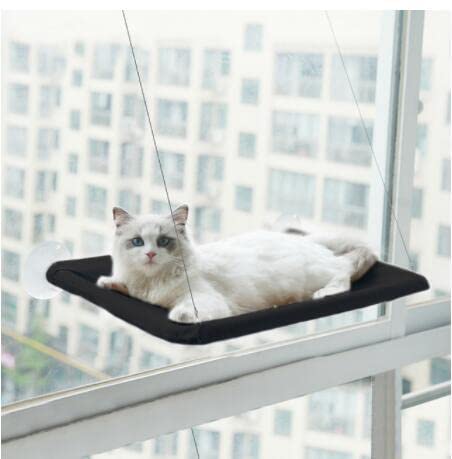 Bonitas camas colgantes para mascotas con soporte para asiento de ventana soleada para gatos de 20kg, hamaca para gatos, cómoda cama para gatos, estante para cama, camas, triangulación de envíos von LvSenLin