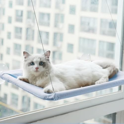 LvSenLin Camas colgantes para Gatos, cómodo asiento de Ventana, soporte desmontable para hamaca para mascotas, estante, asientos de cama para Gatos, gatitos, 35 KG von LvSenLin