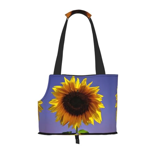 Bloom Sunflower Stilvolle und tragbare Haustier-Crossbody-Tasche – Haustier-Tragetasche für kleine Hunde – Haustier-Tragetasche, Crossbody-Tasche für Haustiere Bloom Sunflower Stilvolle und tragbare Haustier-Crossbody-Tasche – Haustier-Tragetasche für kleine Hunde – Haustier-Tragetasche, Crossbody-Tasche für Haustiere von Lxqlss