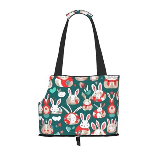 Lxqlss Bunny Rabbits Stilvolle und tragbare Haustier-Crossbody-Tasche – Haustier-Tragetasche für kleine Hunde – Haustier-Tragetasche, Crossbody-Tasche für Haustiere Lxqlss Bunny Rabbits Stilvolle und tragbare Haustier-Crossbody-Tasche – Haustier-Tragetasche für kleine Hunde – Haustier-Tragetasche, Crossbody-Tasche für Haustiere von Lxqlss