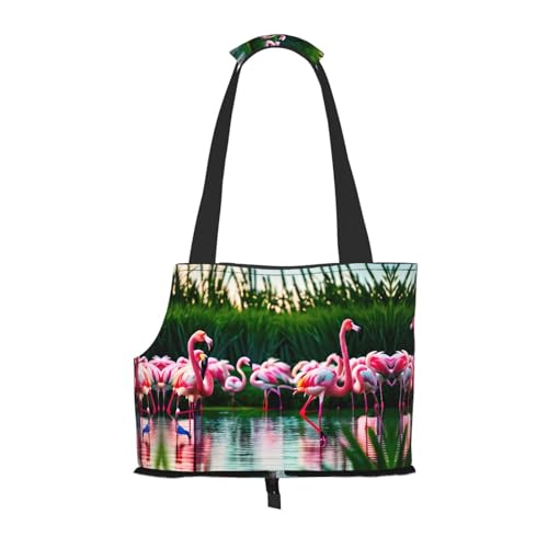 Lxqlss Bunte und fabelhafte Flamingos, stilvolle und tragbare Haustier-Umhängetasche – Haustier-Tragetasche für kleine Hunde – Haustier-Tragetasche, Umhängetasche für Haustiere Lxqlss Bunte und fabelhafte Flamingos, stilvolle und tragbare Haustier-Umhängetasche – Haustier-Tragetasche für kleine Hunde – Haustier-Tragetasche, Umhängetasche für Haustiere von Lxqlss