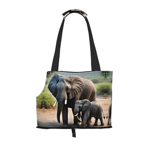Lxqlss Elegante und tragbare Umhängetasche für Haustiere, Elefant und Baby, Elefant, Handtasche für kleine Hunde, Umhängetasche für Haustiere Lxqlss Elegante und tragbare Umhängetasche für Haustiere, Elefant und Baby, Elefant, Handtasche für kleine Hunde, Umhängetasche für Haustiere von Lxqlss