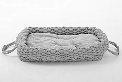 Lycce Hundebett Knit Baumwollstoff geflochten grau Größe 2 Lycce Hundebett Knit Baumwollstoff geflochten grau Größe 2 von Lycce
