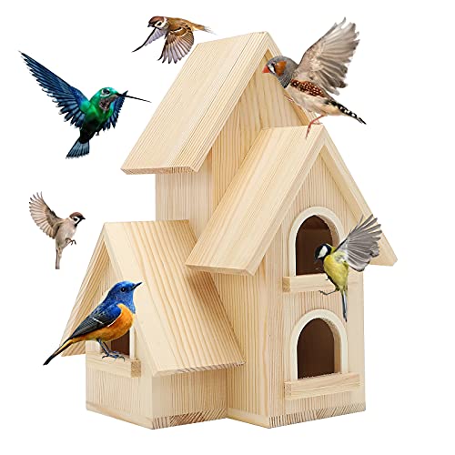 Lyfreen Vogelhäuser aus Holz für Zaunkönig, Vogelhäuser für den Außenbereich, abgenutztes Holz, Garten, Vogelhaus, unlackiert, Vogelhäuser zum Bemalen für die Vogelbeobachtung Lyfreen Vogelhäuser aus Holz für Zaunkönig, Vogelhäuser für den Außenbereich, abgenutztes Holz, Garten, Vogelhaus, unlackiert, Vogelhäuser zum Bemalen für die Vogelbeobachtung von Lyfreen