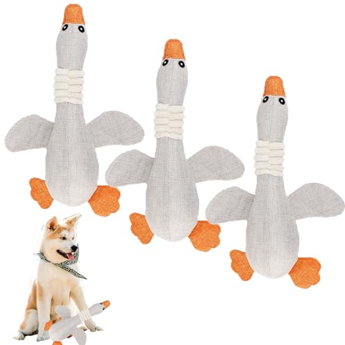 Lyoveu Ultimate Goose,Extreme Goose for Heavy chewers,Robustduck - Designed for Heavy Chewers,Indestructible Plush Dog Toy, Durable, Indestructible Deer Dog Toy von Lyoveu