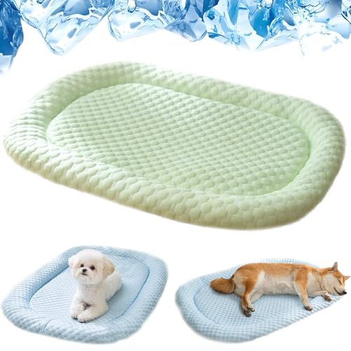 Lyoveu Vierpfotenmarkt Frischeplatz,PfotenChilm-Die Innovative KühlmattefÃür Hunde,kühlende Hundedecke Eisseide,Machine Washable,Reduce Stress Due to High Temperatures,Suitable Cats Dogs-Green||M Lyoveu Vierpfotenmarkt Frischeplatz,PfotenChilm-Die Innovative KühlmattefÃür Hunde,kühlende Hundedecke Eisseide,Machine Washable,Reduce Stress Due to High Temperatures,Suitable Cats Dogs-Green||M von Lyoveu