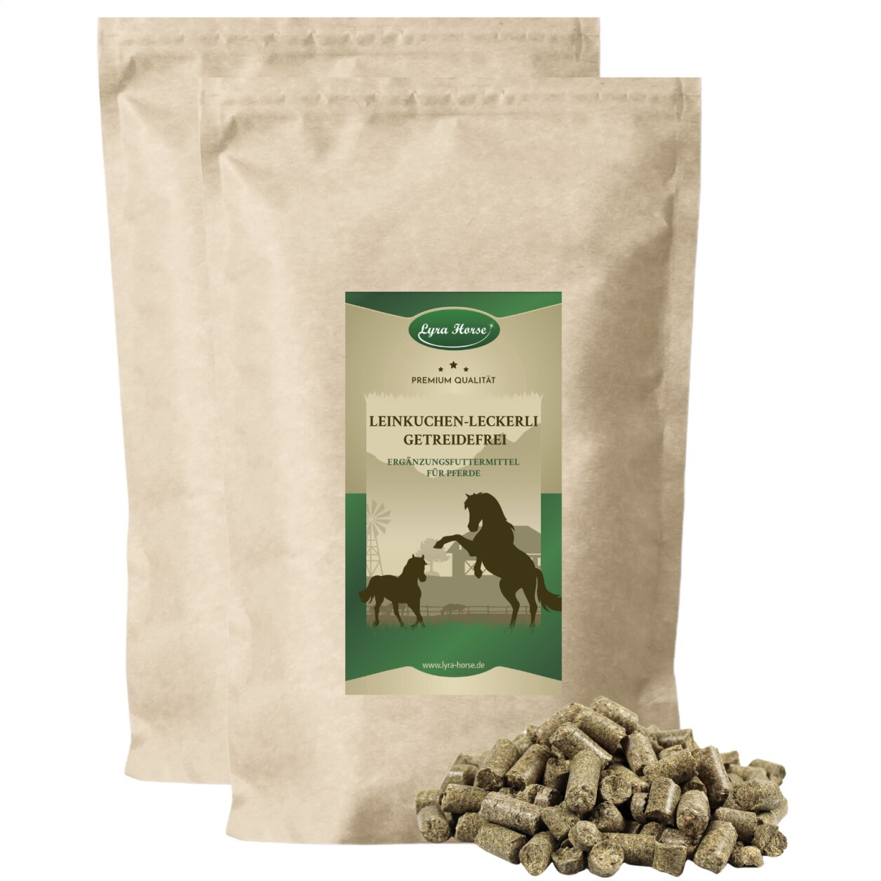 10 kg Lyra Horse® Leinkuchen Leckerli von Lyra Horse