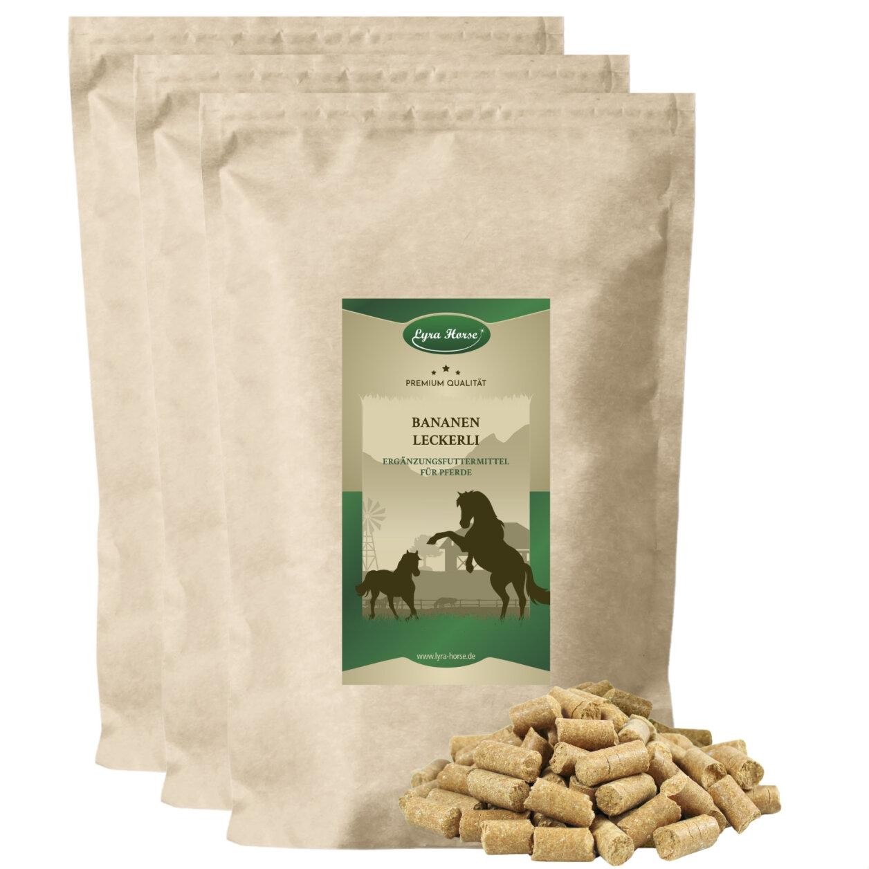 15 kg Lyra Horse® Bananen Leckerli von Lyra Horse