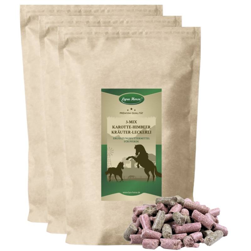 15 kg Lyra Horse® Karotte-Himbeer-Kräuter Leckerli von Lyra Horse
