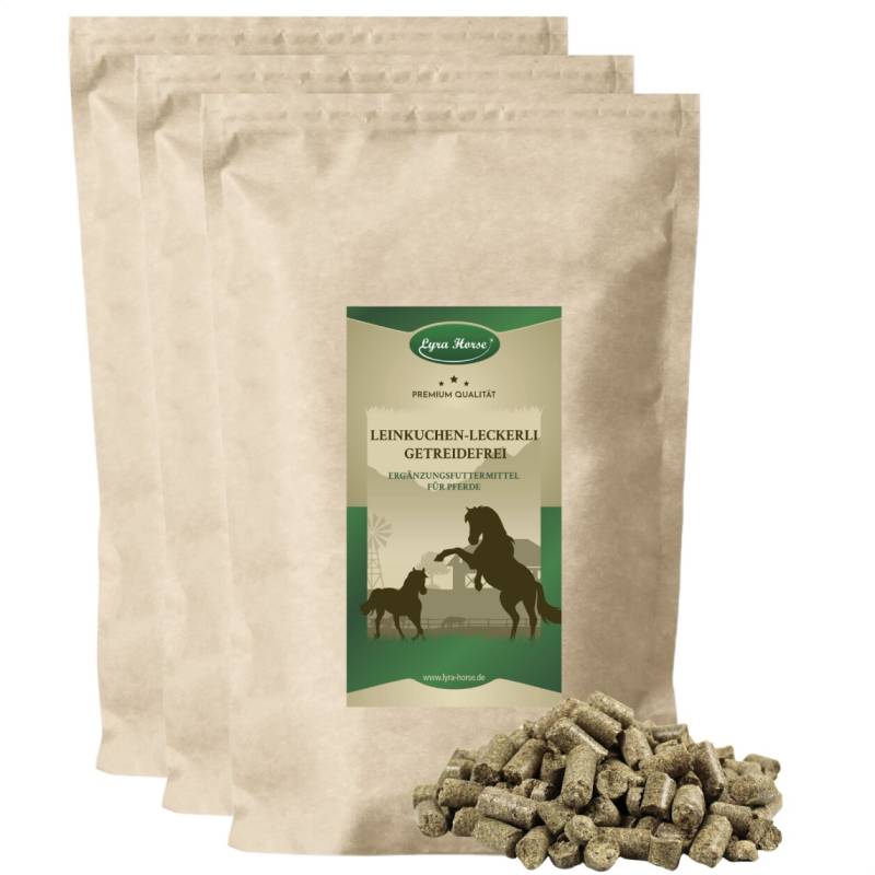 15 kg Lyra Horse® Leinkuchen Leckerli von Lyra Horse