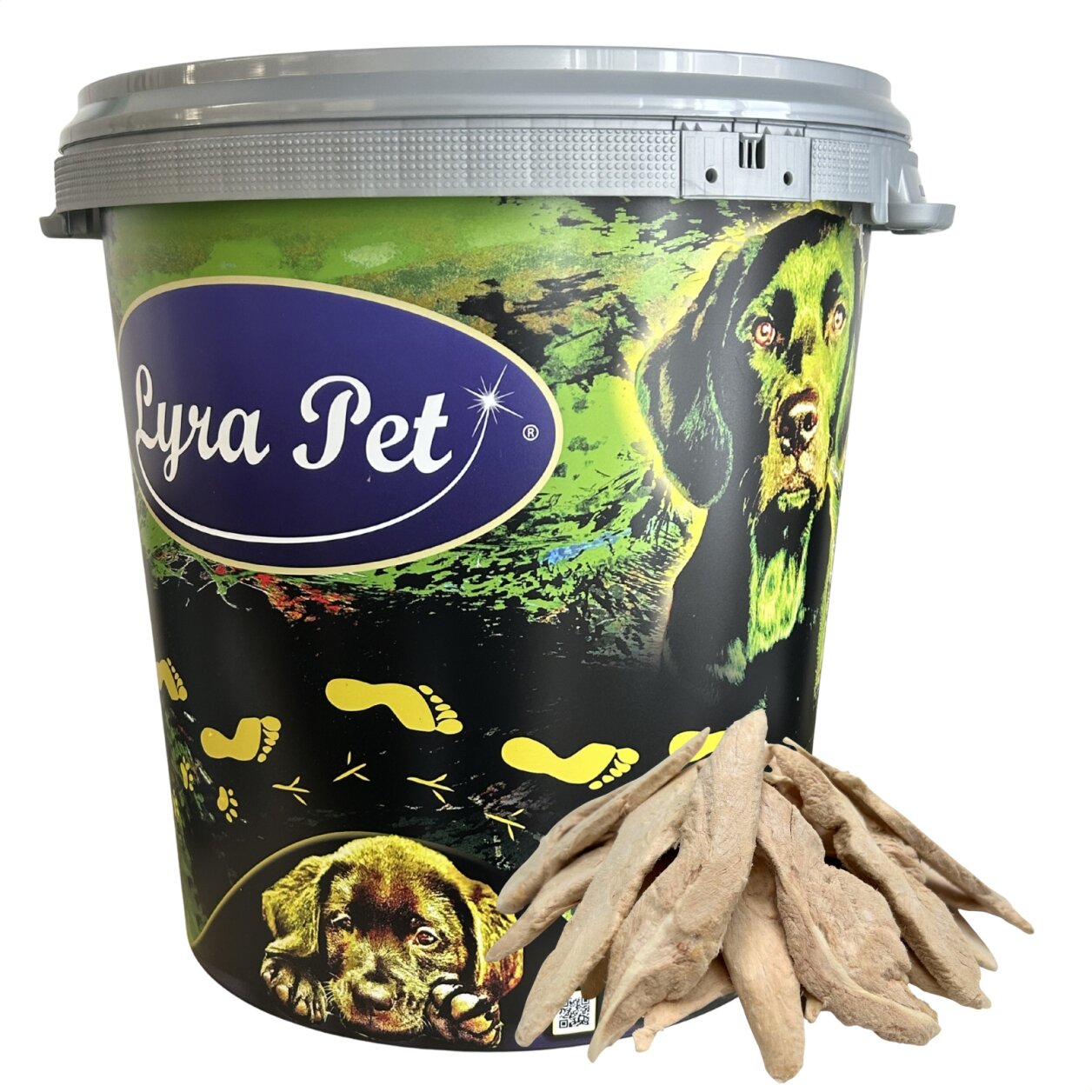 1 kg (5 x 200 g) Lyra Pet® Entenbrust gefriergetrocknet in 30 L Tonne von Lyra Pet GmbH