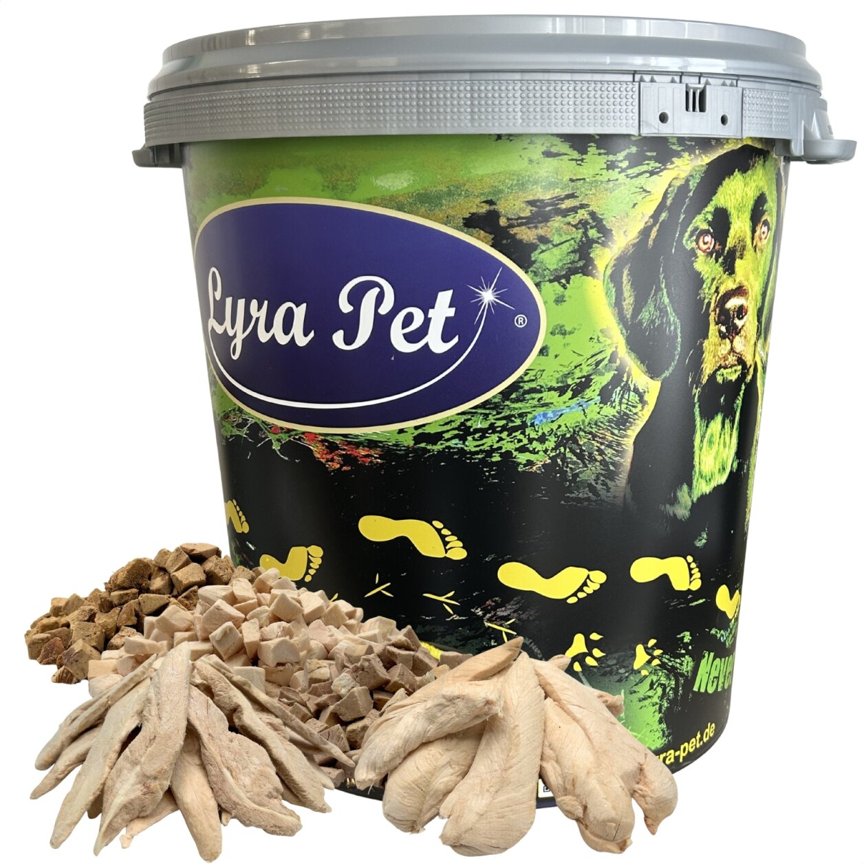1 kg (5 x 200 g) Lyra Pet® Hundesnack Mix gefriergetrocknet in 30 L Tonne von Lyra Pet GmbH