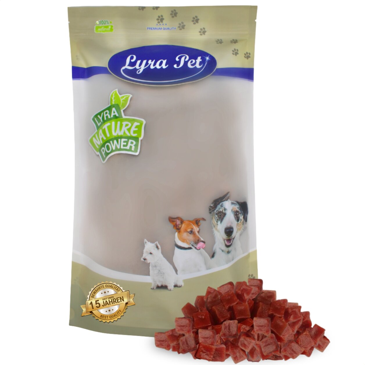 1 kg Lyra Pet® Entenbrustwürfel von Lyra Pet GmbH