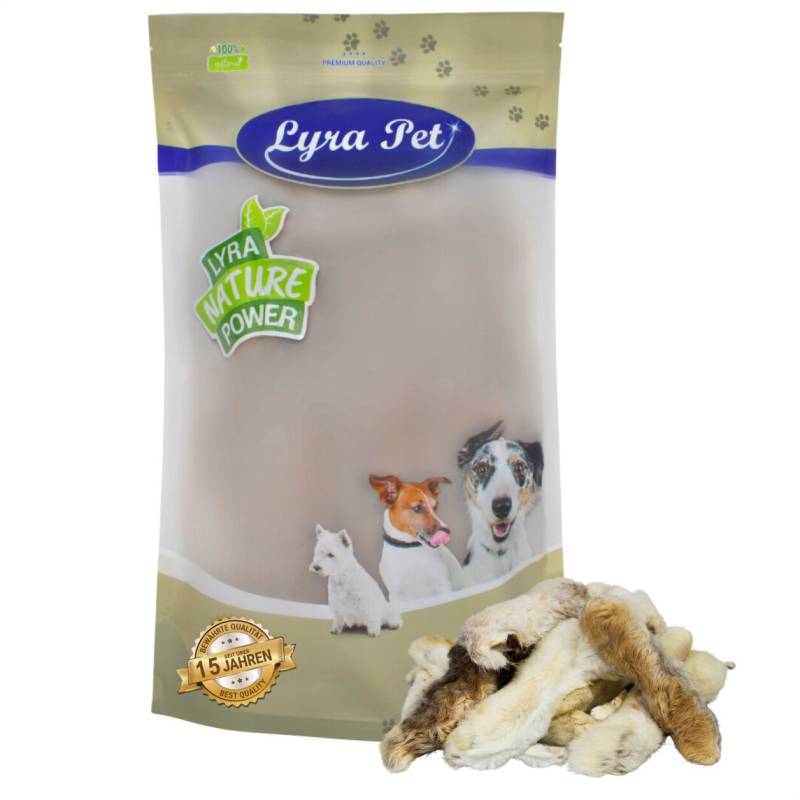 1 kg Lyra Pet® Kaninchenpfoten mit Fell von Lyra Pet GmbH