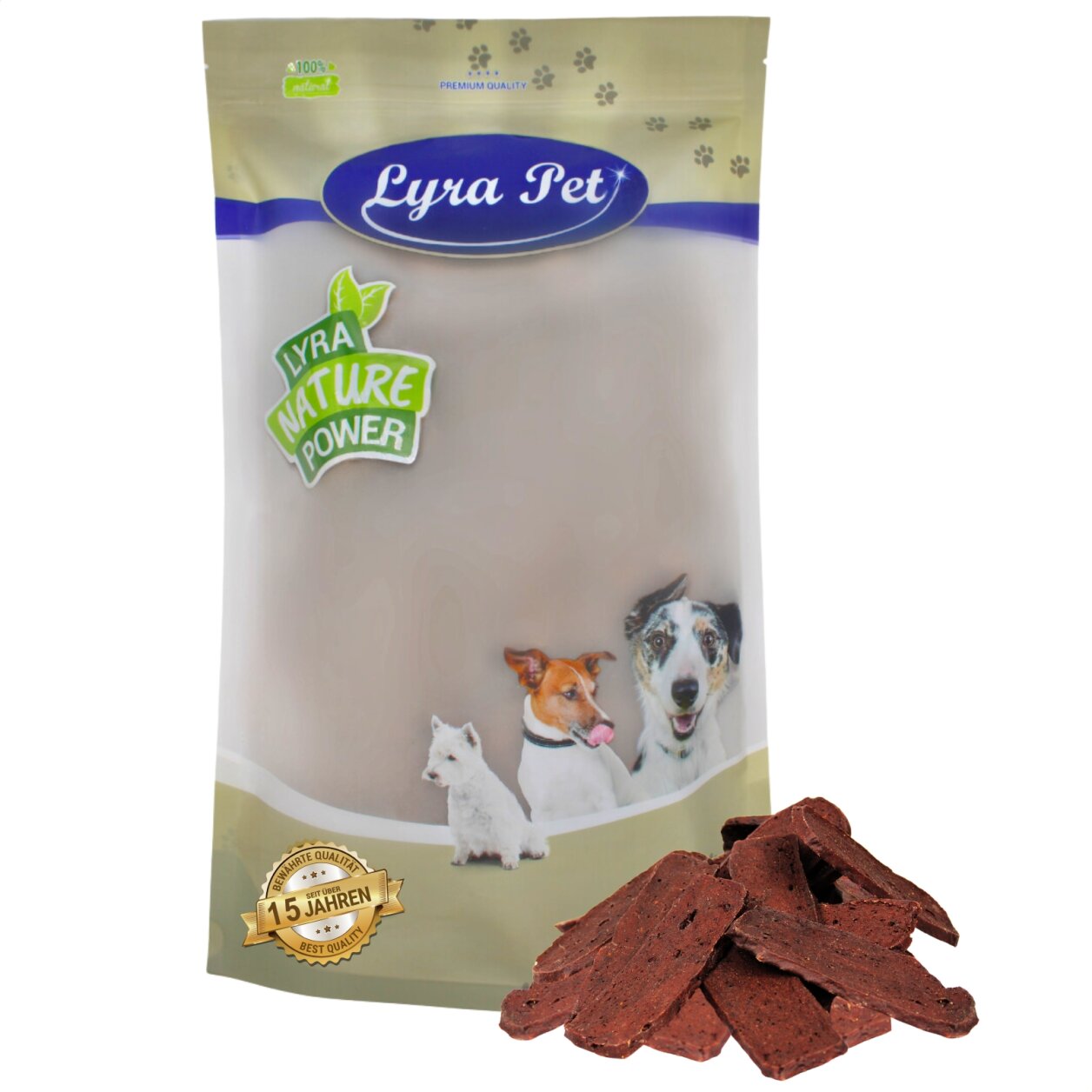 1 kg Lyra Pet® Lammfleischstreifen von Lyra Pet GmbH