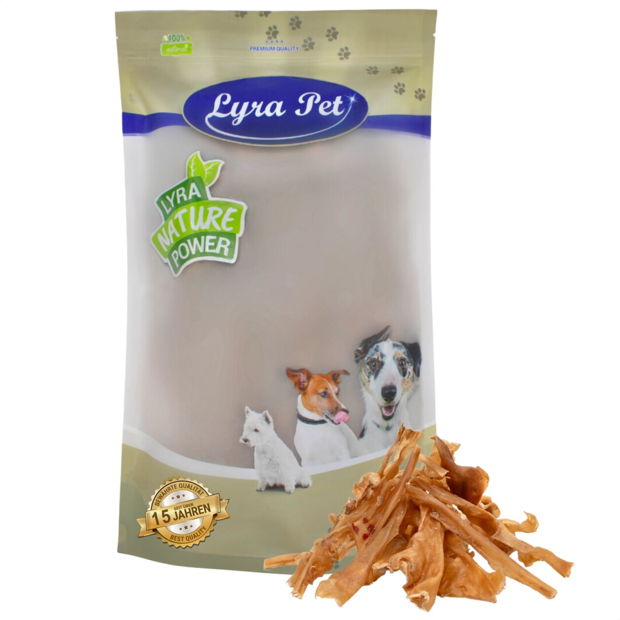 1 kg Lyra Pet® Lammkopfhaut dunkel von Lyra Pet GmbH