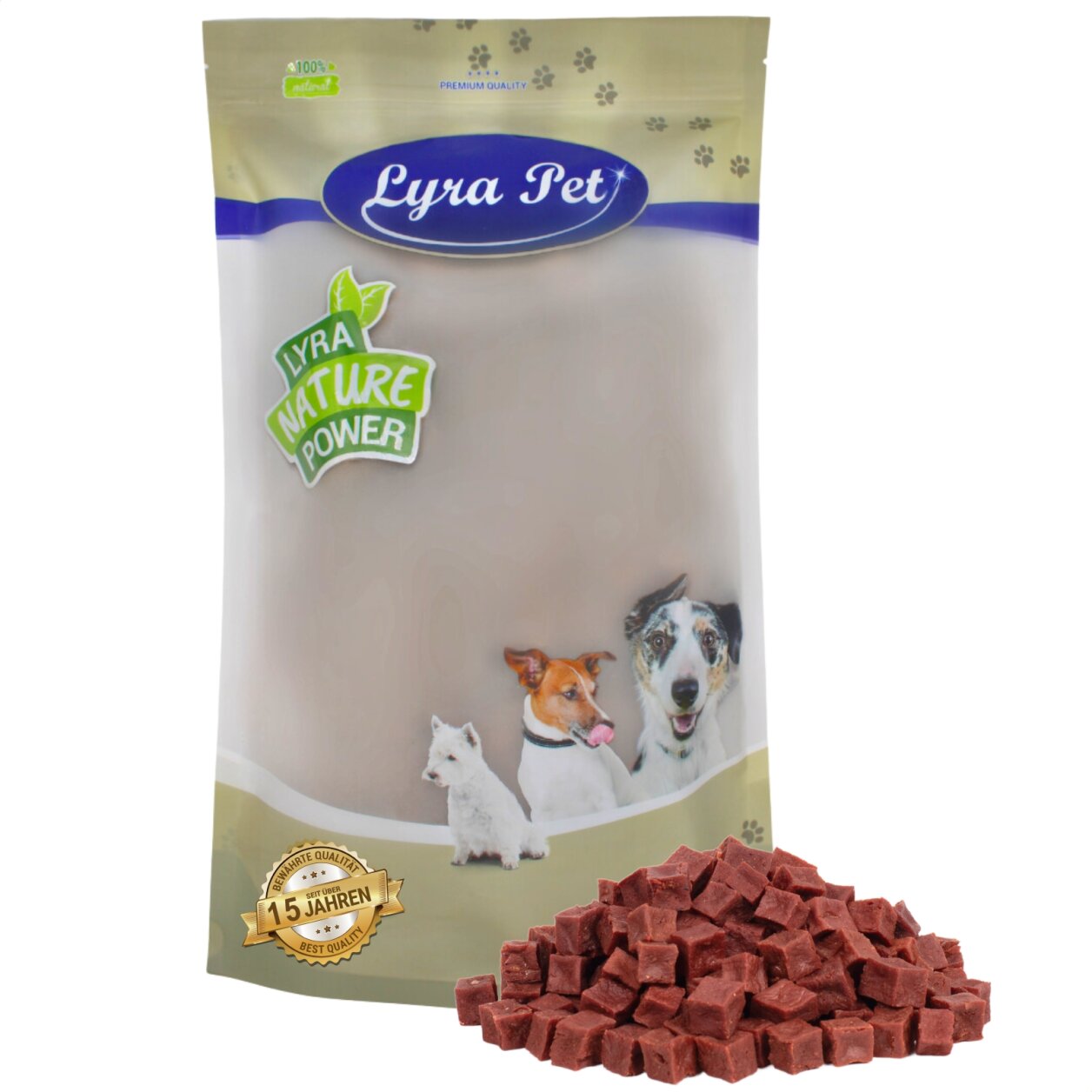 1 kg Lyra Pet® Pferdefleischwürfel von Lyra Pet GmbH