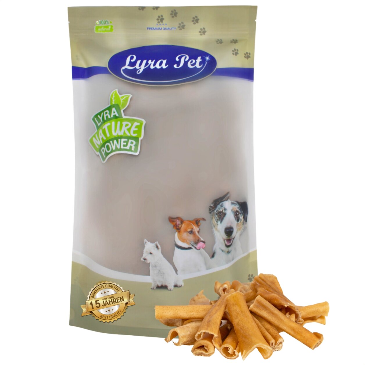 1 kg Lyra Pet® Rinderkopfhaut Abschnitte 1 - 7 cm von Lyra Pet GmbH