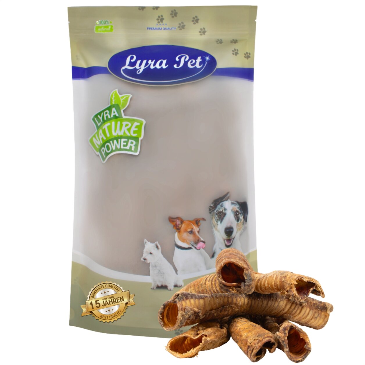 1 kg Lyra Pet® Rinderstrossen groß von Lyra Pet GmbH