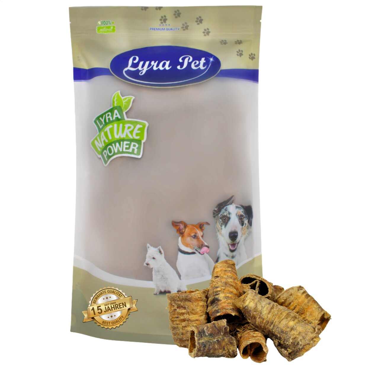 1 kg Lyra Pet® Rinderstrossen klein von Lyra Pet GmbH