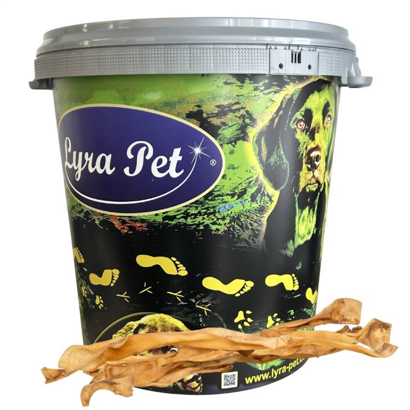 10 Stk. Lyra Pet® XXL Rinderkopfhautstangen ca. 70 cm in 30 L Tonne von Lyra Pet GmbH
