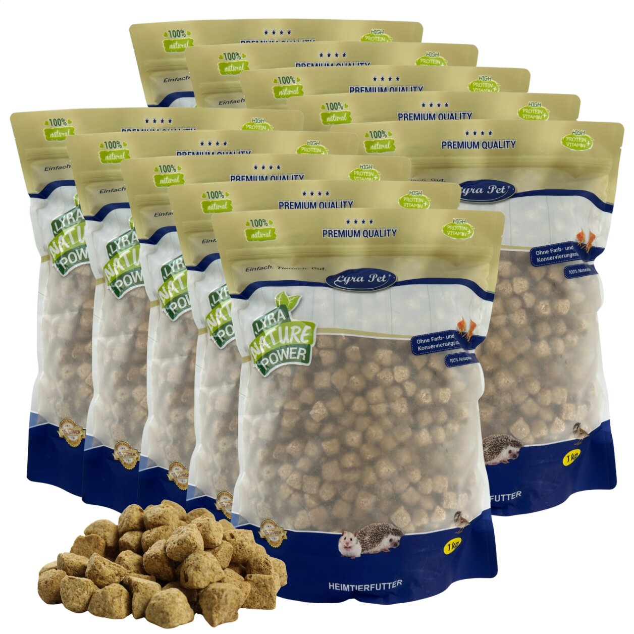 10 kg Lyra Pet® Artemia Würfel gefriergetrocknet von Lyra Pet GmbH
