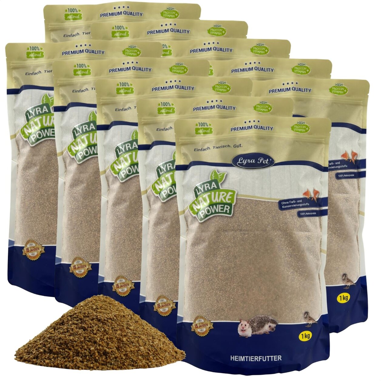10 kg Lyra Pet® Daphnien (Wasserflöhe) getrocknet von Lyra Pet GmbH