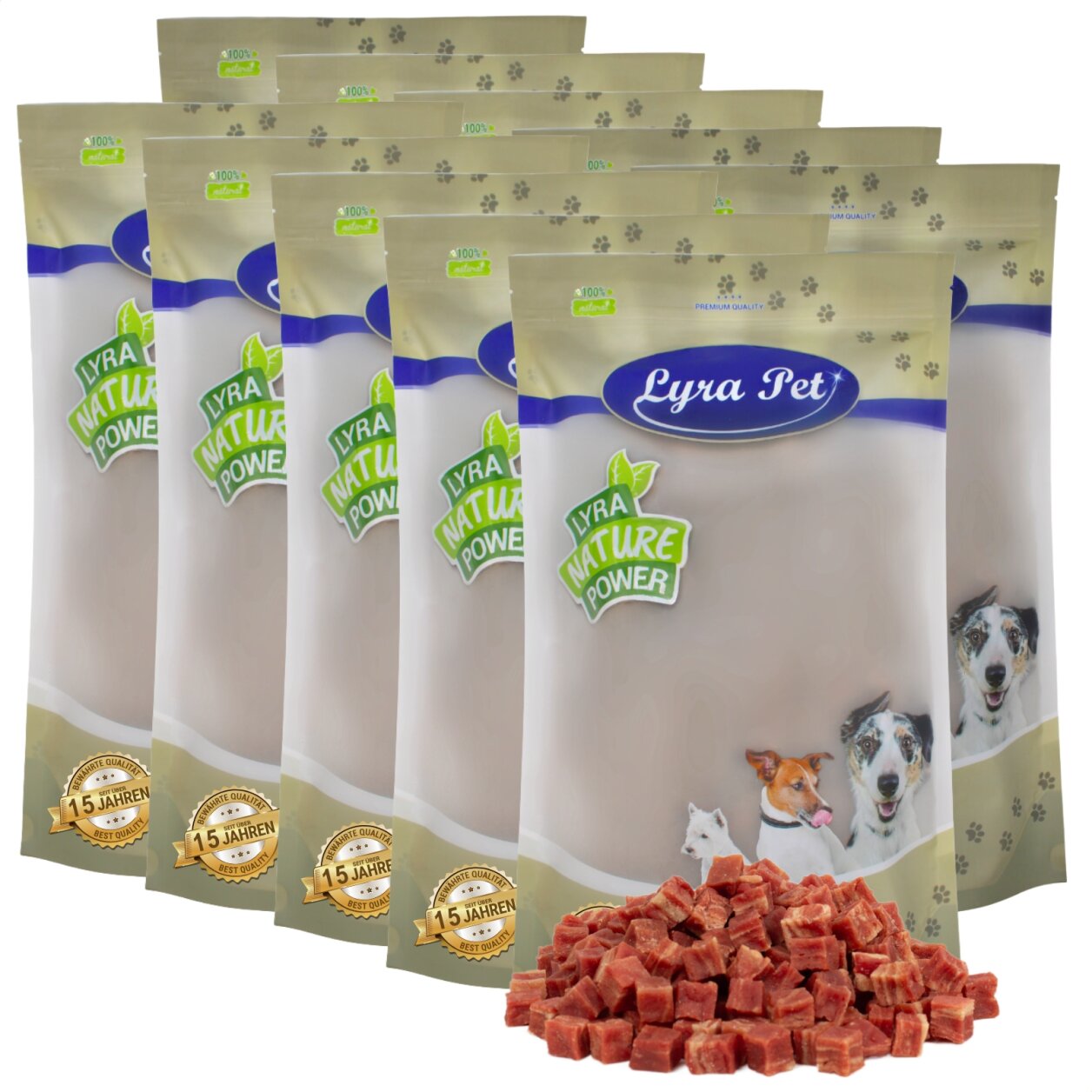 10 kg Lyra Pet® Entenfleischwürfel mit Fisch von Lyra Pet GmbH