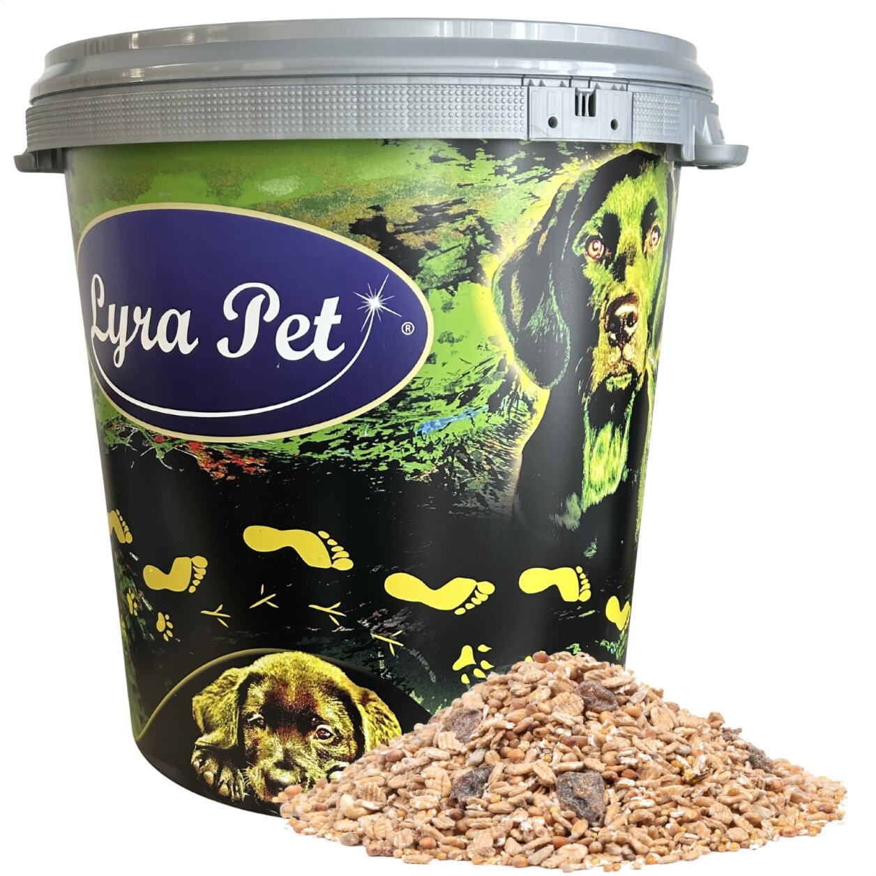 10 kg Lyra Pet® Fettfutter in 30 L Tonne von Lyra Pet GmbH