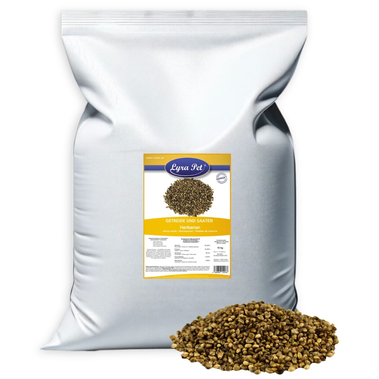 10 kg Lyra Pet® Hanfsamen von Lyra Pet GmbH