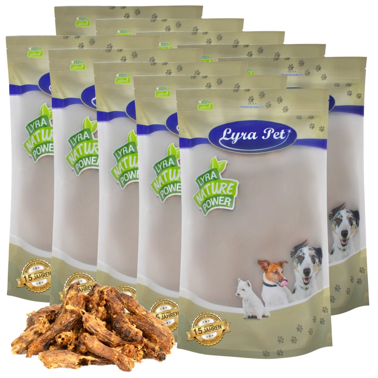 10 kg Lyra Pet® Hühnerhälse von Lyra Pet GmbH
